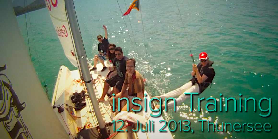 insign Intensiv-Training auf dem Thunersee - Juli 2013